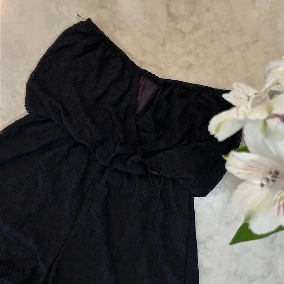 Free People Tahlia Black Lace Strapless Romper - Picture 8 of 10